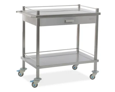 Instrument and Dressing Trolley with Barriers