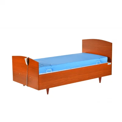 2 Motorlu Ahşap Hasta Yatağı