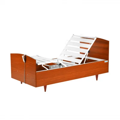 2 Motorlu Ahşap Hasta Yatağı