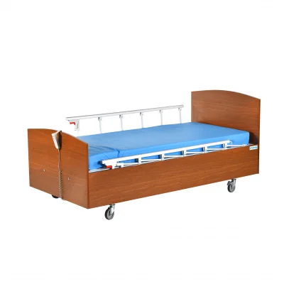 2 Motorlu Ahşap Hasta Yatağı