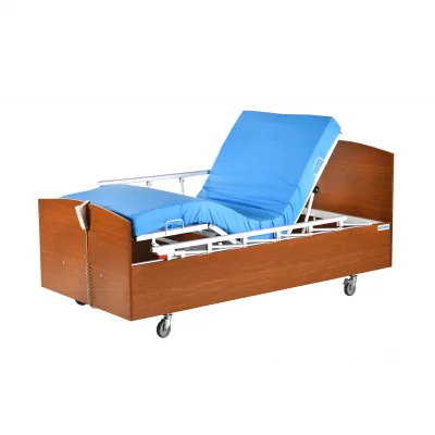 2 Motorlu Ahşap Hasta Yatağı