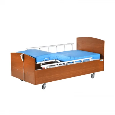 2 Motorlu Ahşap Hasta Yatağı