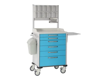 Medicine And Treatment Cart (6 Drawers)
