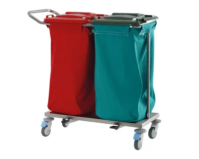 Dirty-Clean Laundry Trolley (with Lid)
